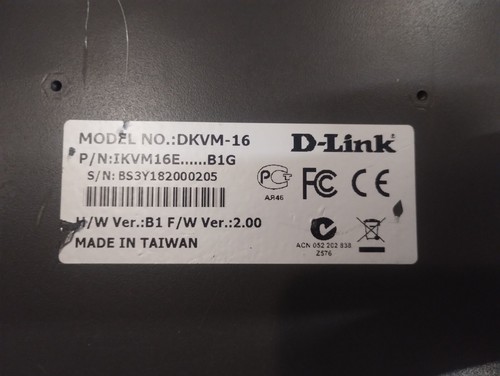 D-Link DKVM-16 PS/2 16-Port KVM Keyboard Video Mouse Switch / USED - 第 2/6 張圖片