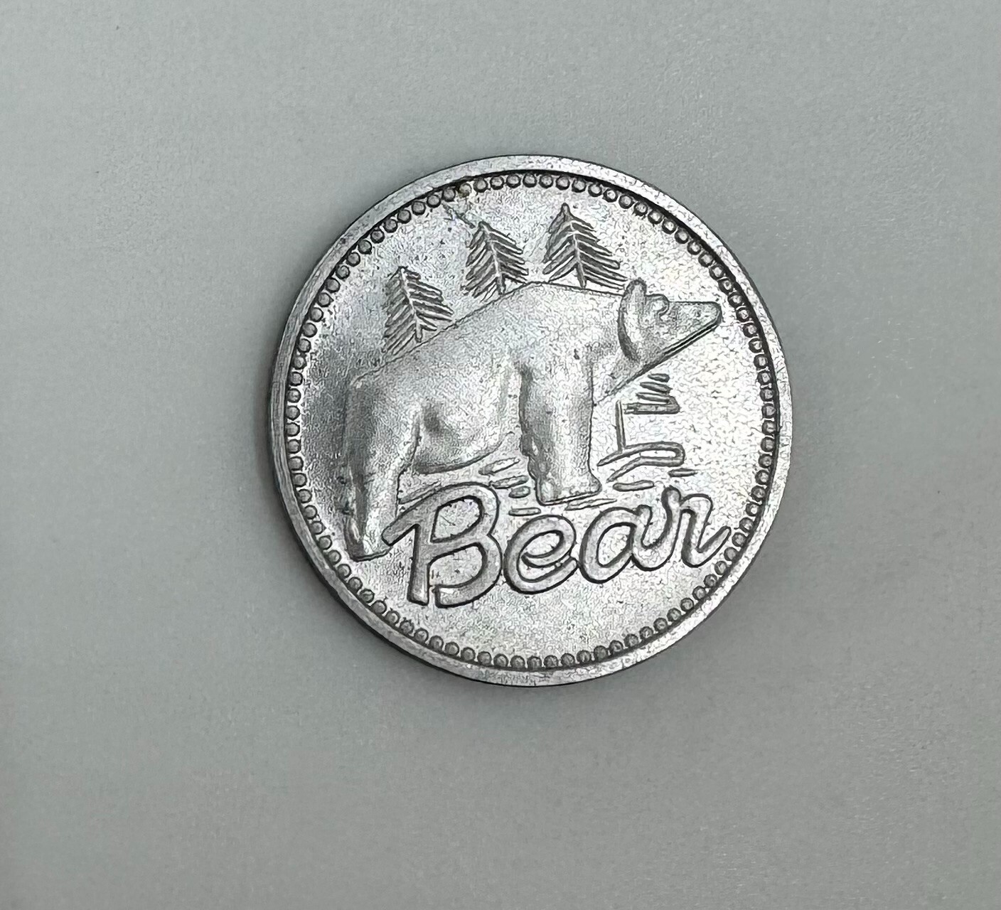 Bear Archery Bow Medallion Hard to find Aluminum