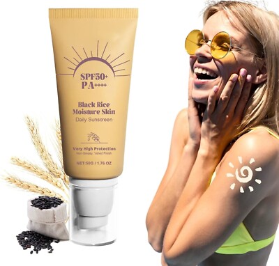 LSF 50+++ Sonnencreme Feuchtigkeitsspendende Körpercreme Schwarzer Reis Sonnenlotion Block