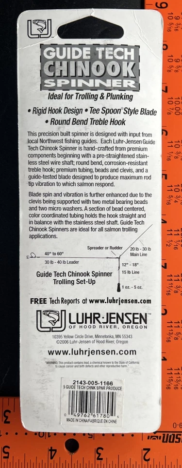 1 LUHR-JENSEN CHINOOK ISCA GIRATÓRIA Guia Tech 2143-005-1166 SPNR PRODUCT TAM 5 - Imagem 3 de 4
