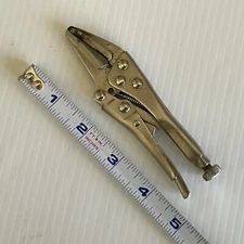 Unbranded 4.75" Needle Nose Locking Pliers Adjustable Long Nose
