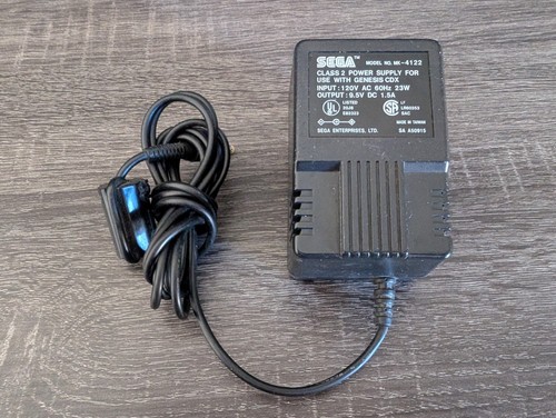 OFFICIAL SEGA CDX AC ADAPTER POWER SUPPLY MK-4122 TESTED WORKS GENESIS