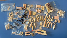Antique Vintage Kestner etc. German Bisque Doll Parts Repair Lot over 100 Pieces