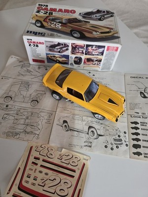 ORIGINAL SURVIVOR 1978 MPC CAMARO Z28 Detailed YELLOW BOX DECALS INSTRUCTIONS ET