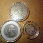 1953 Franklin Half, 1957d Quarter,1944 Merc dime! I May Haggle Just Ask Item#57