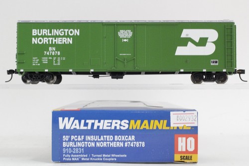 Coche de carga aislado Walthers Mainline escala HO Burlington Northern BN #747878 50' | Condition: Used