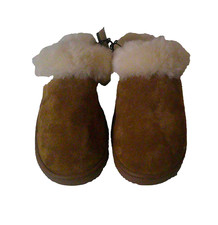 Dluxe By Dearfoams Women's Brown Slippers Size 7 New