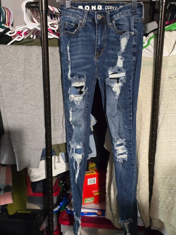Woman Song Curvy Jeans High Rise Skinny Ankle Size 0/24
