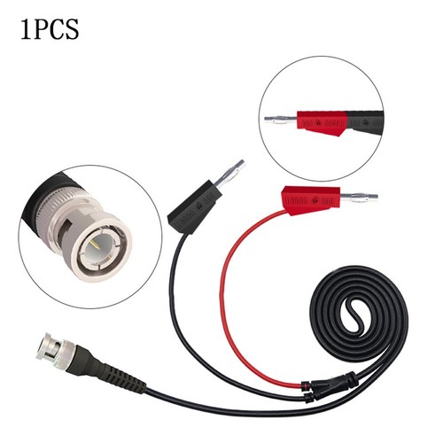 100cm BNC to Dual 4mm Stackable Banana Cable for Oscilloscope and Test Work - Picture 7 of 12