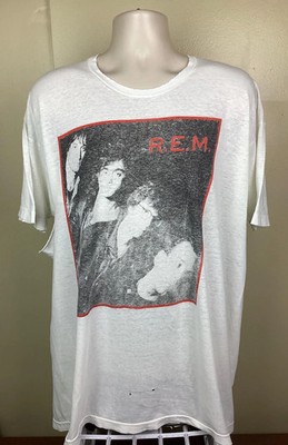 Vintage REM 1989 Green World Tour T-Shirt XXL 80s As Is Thrashed Distressed