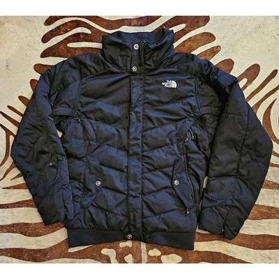 Men's Northface 600 Down RECCO Sz M Black Zippered Ski/Snow Jacket Puffer