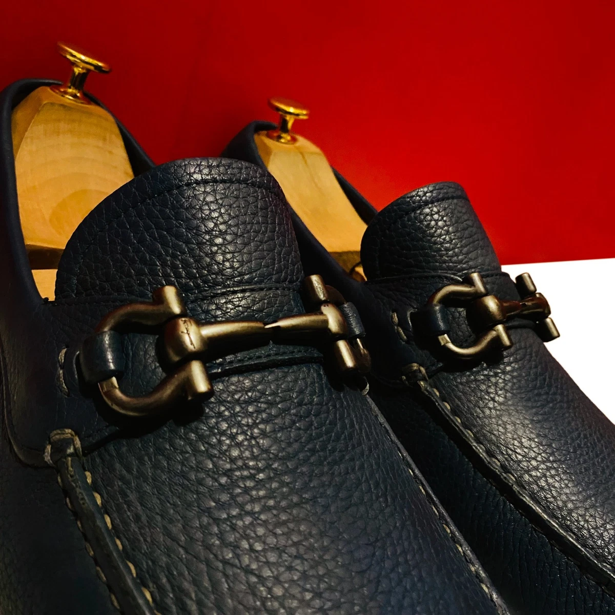 25+ Salvatore Ferragamo Blue EE Dress Shoes for Men for sale 