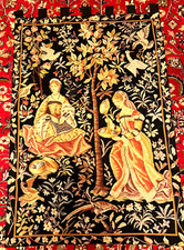 GOBELEN 121 X 83 cm baumwoole super gut saftige farbe auktion gekauft in Paris