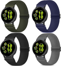 4 Pack Stretchy Watch Bands Compatible with Garmin Vivoactive 6/ Vivoactive 5, 2