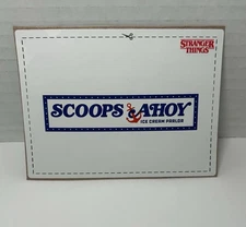 STRANGER THINGS SURFER BOY PIZZA BOX STICKER SCOOPS AHOY LIMITED EDITION
