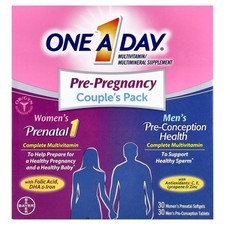 1 X One-A-Day, Pre-Pregnancy Couple's Pack, Women's Prenatal 1  Men's Pre-Conce