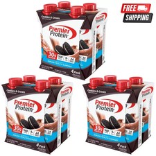 Premier Protein Shake, Cookies Cream, 30g Protein, 11 fl oz, 12 Ct