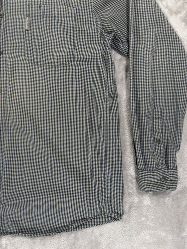Columbia Shirt Mens XLT Green Check Plaid Button Down Chest Pocket Pleated - Picture 7 of 24