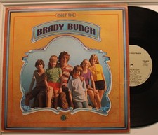 The Brady Bunch Lp Meet The Brady Bunch On Paramount - Vg+ To Vg++/ Vg++