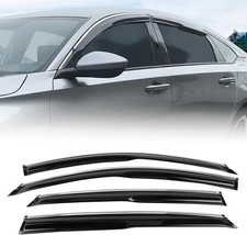 Tape-on Window Visors Sun Rain Guards For 2018-2025 Honda Accord 10th 11th Gen