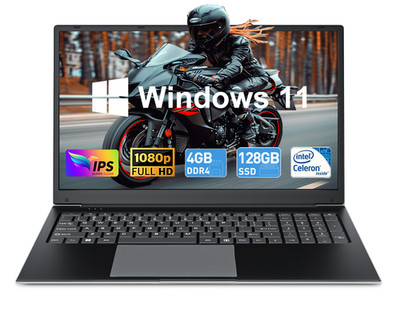 SGIN Portable Windows 11 Laptop 17,3 Zoll IPS 4GB 128GB SSD Intel Dual-Core