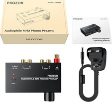 PROZOR Phono Preamp Preamplifier M/M Turntable RCA Input RCA 3.5mm Output