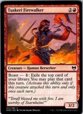 Tuskeri Firewalker 157 Common Kaldheim Magic: The Gathering Lightly Played