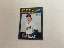2026 Topps Heritage Dark Gray Parallel JACOB DEGROM #98 Texas Rangers