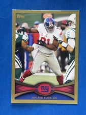 2012 Topps Gold #373 Justin Tuck New York Giants #/2012