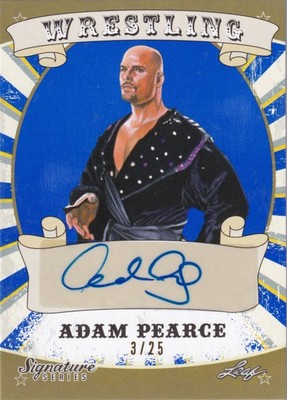 Adam Pearce | Signature Series | Blue /25 | WWE 2016 Leaf Wrestling