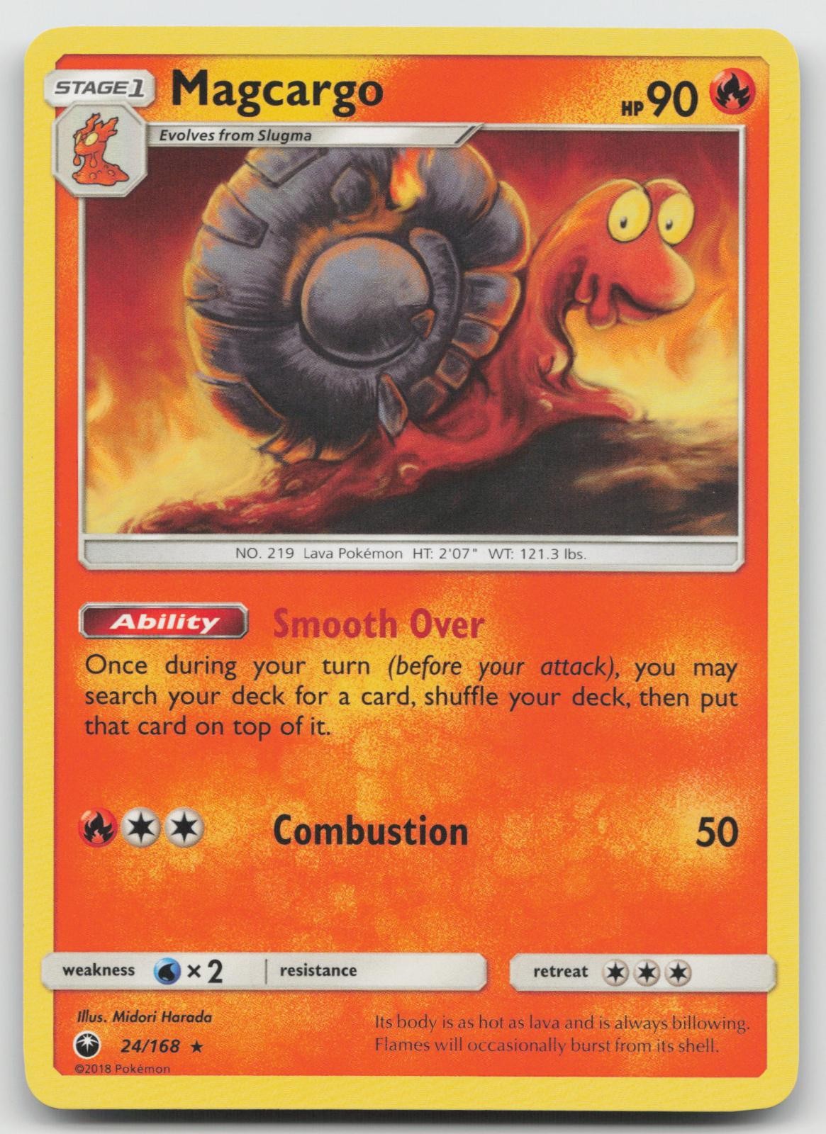 Magcargo 24/168 Celestial Storm Pokemon LP