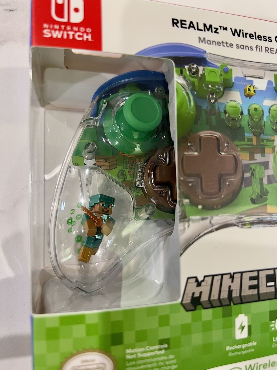 PDP REALMz Wireless Controller Nintendo Switch - Minecraft Forest