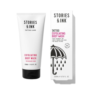 Stories & Ink Tattoo Aftercare | EXFOLIATING BODY WASH 6.8 Fl Oz