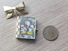 LOVELY VINTAGE MINI POSTCARD BROOCH -SOUTH WALES