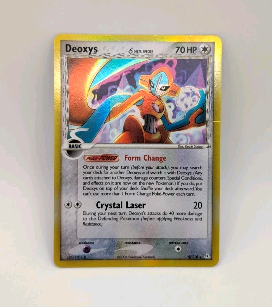 Deoxys Delta Species 5/110 Pokemon EX Holon Phantoms 2006 Holo Rare MP