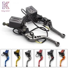CNC Universal 7/8"Motorcycle Brake Clutch Master Cylinder Pump Hydraulic Levers