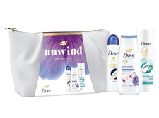 Image of Dove Unwind Beauty Bag Advanced Care Collection Ladies Gift Set