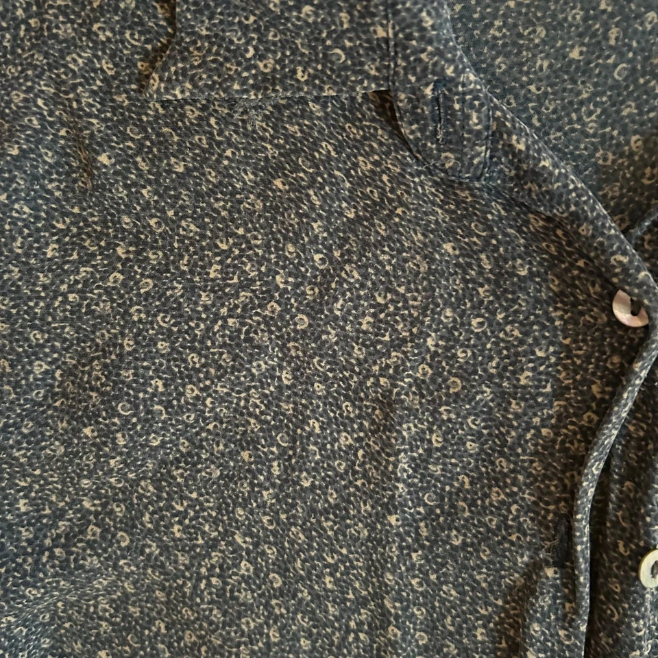 The Territory Ahead Blue Floral Silk Button Up Shirt - Image 3 of 4
