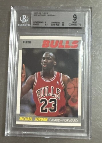 1987 Fleer Michael Jordan #59 BGS 9 Mint