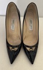 Jimmy Choo Black Patent Leather Women's Pumps Size 39 pre loved