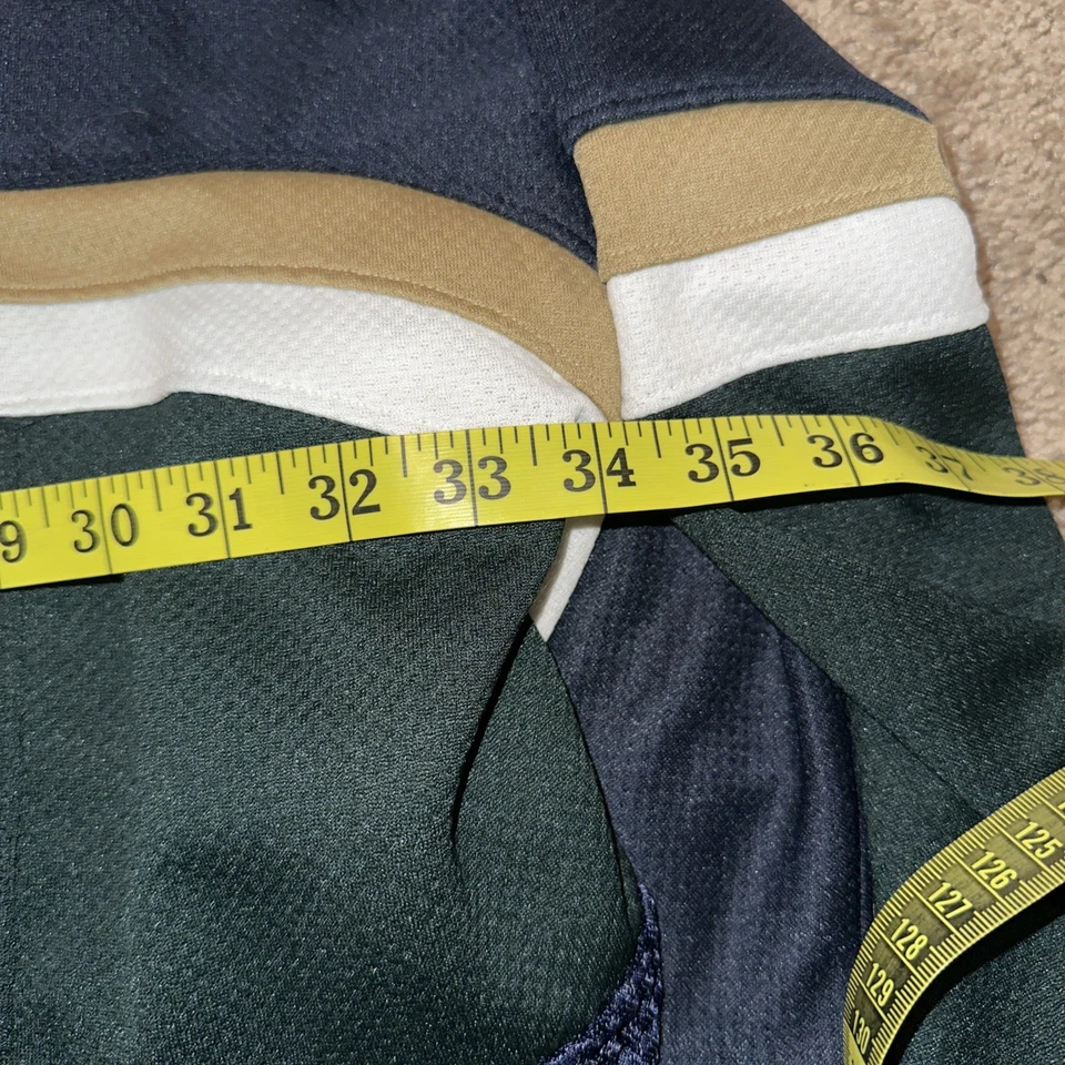 Vtg 90s NotreDame Fighting Irish NCAA Zephyr Hockey Jersey Men's Sz 56 XXL Green - Image 4 of 4