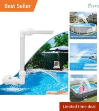 Pool Waterfall Spray Fountain Plastic Adjustable Aerator for Above Ground Pool