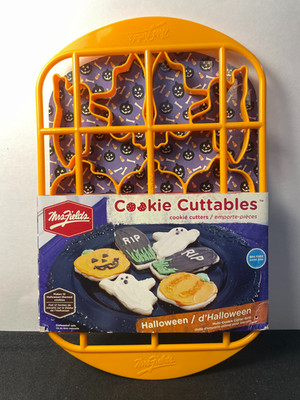 Mrs. Fields Cookie Cutters Cuttables Halloween Shapes Pumpkin Ghost Coffins RIP
