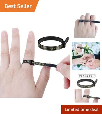 Ring Sizer Measuring Set Reusable Finger Size Gauge Measure Tool Jewelry Sizi...