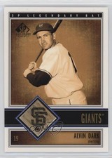 2002 SP Legendary Cuts Legendary Bat Alvin Dark #B-ADa s1i