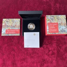 2016 Great Fire of London £2 Two Pounds SILVER Proof Royal Mint Box and COA