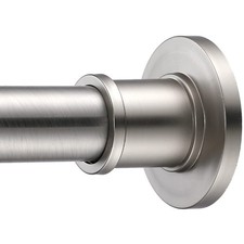 BRIOFOX Industrial Shower Curtain Rod Rustproof NonSlip Long Tension Shower ...