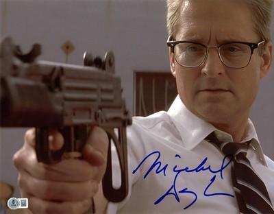 Michael Douglas Signed Autograph Falling Down 11X14 Photo BAS Beckett