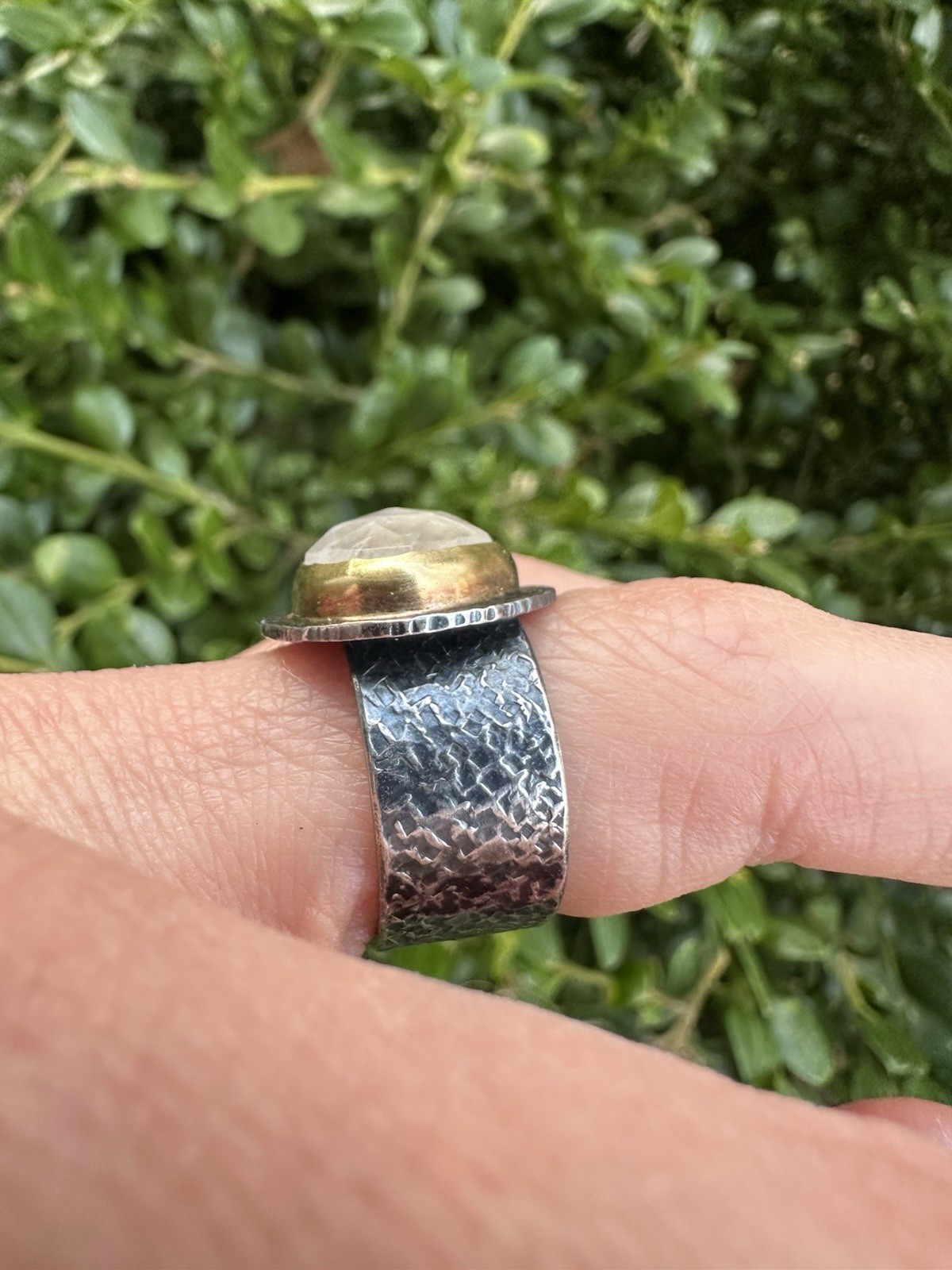 Rainbow Moonstone Ring - image 3