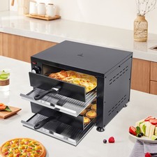 Commercial Electric Double Layers Countertop Pizza Oven Indoor Oven Pizza Cooker